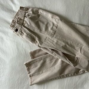 YFB cream jeans